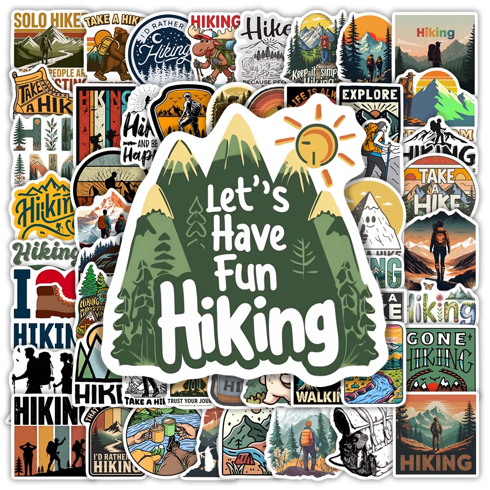 Outdoor Adventure Gifts - Fajne naklejki na wędrówki i przygody