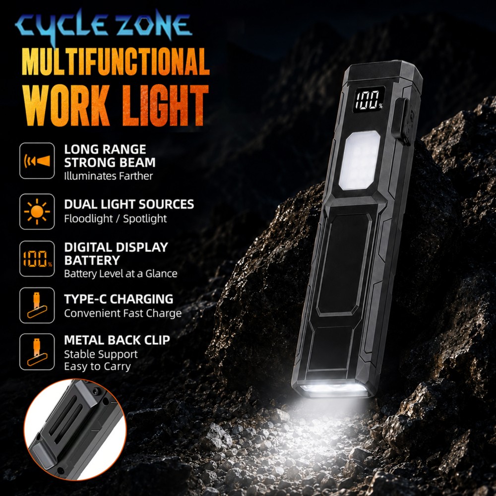 Outdoor Adventure Zone - Przenośna kieszonkowa latarka LED z ładowaniem