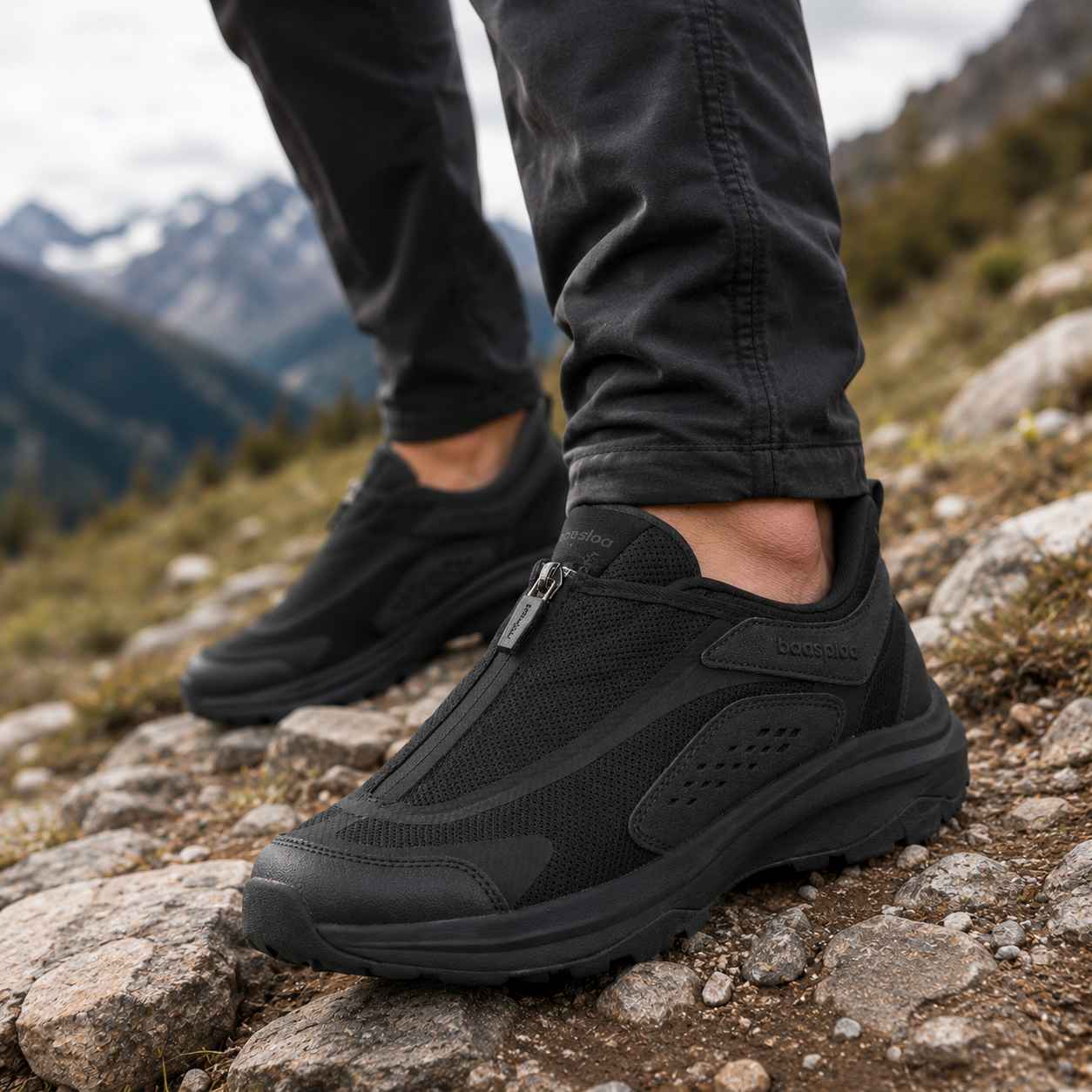 Outdoor Adventure Walks - Męskie buty trekkingowe Baasploa z bocznym