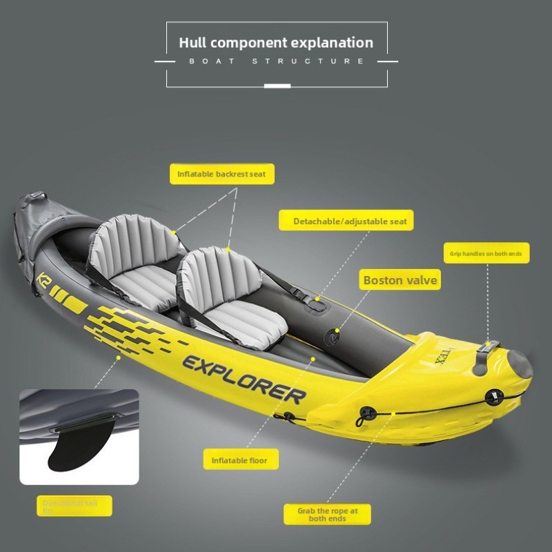 Nadmuchiwany ponton dwuosobowy – Outdoor Adventure Kayak recenzja i cena